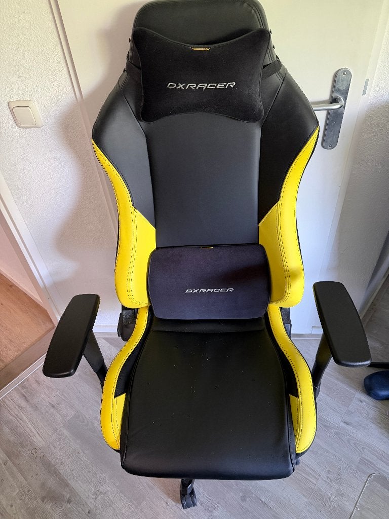DXRacer Drifting XL gamestoel zwart/geel, Ophalen, Zwart, Zo goed als nieuw, Gaming bureaustoel