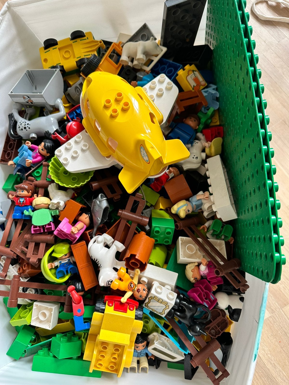 Grote verzameling 700+ onderdelen originele LEGO Duplo, Gebruikt, Overige thema's, Overige typen, Ophalen of Verzenden