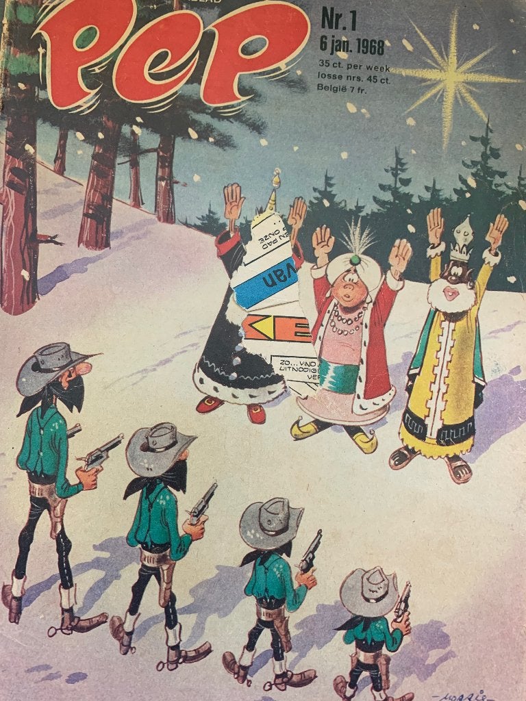 Weekblad PEP  NR. 1  6 januari 1968, Boeken, Eén stripboek, Ophalen of Verzenden, Gelezen