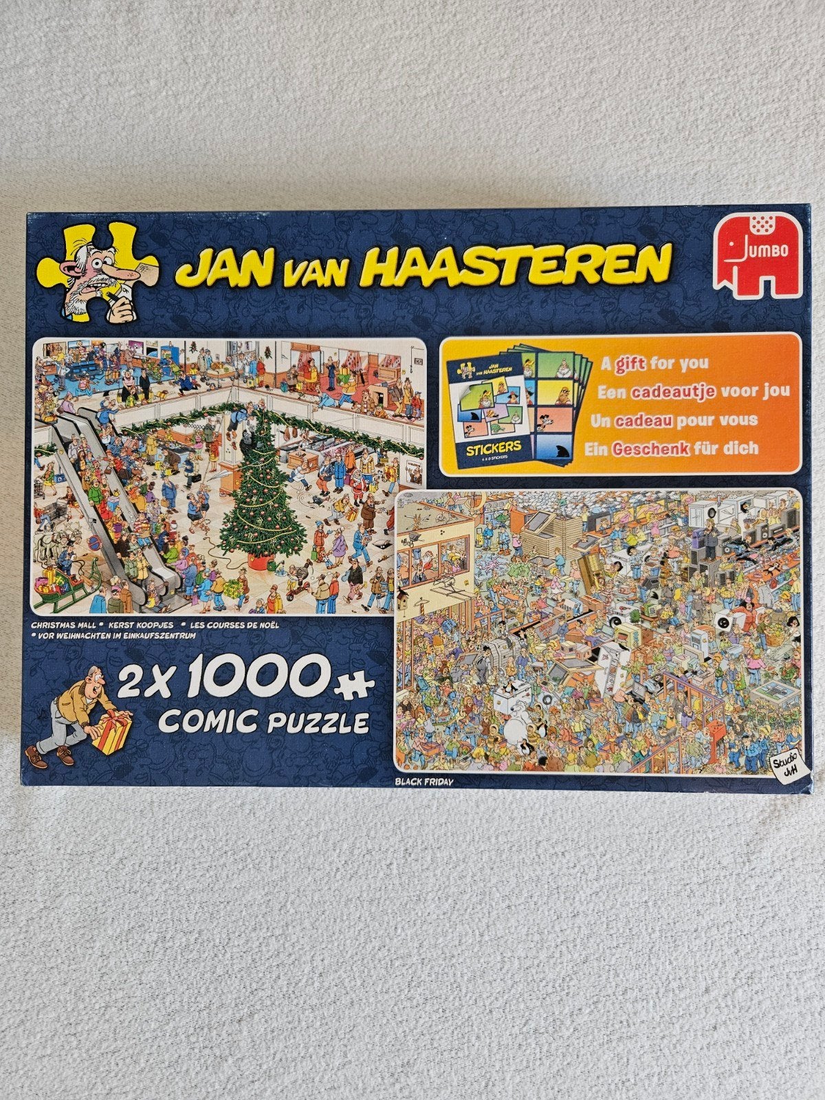 Jan van Haasteren 2x 1000 stukjes, Ophalen of Verzenden, 500 t/m 1500 stukjes, Zo goed als nieuw, Legpuzzel