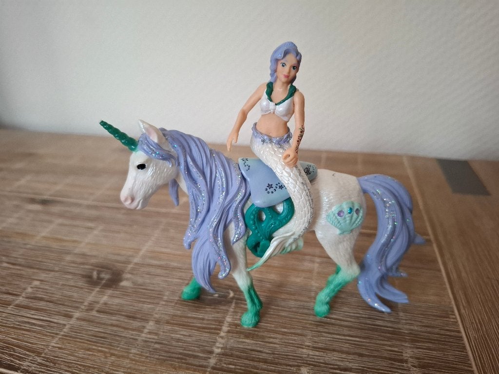 Schleich 42509 Bayala zeemeermin op zee eenhoorn paard, Verzamelen, Speelgoed, Ophalen of Verzenden, Zo goed als nieuw