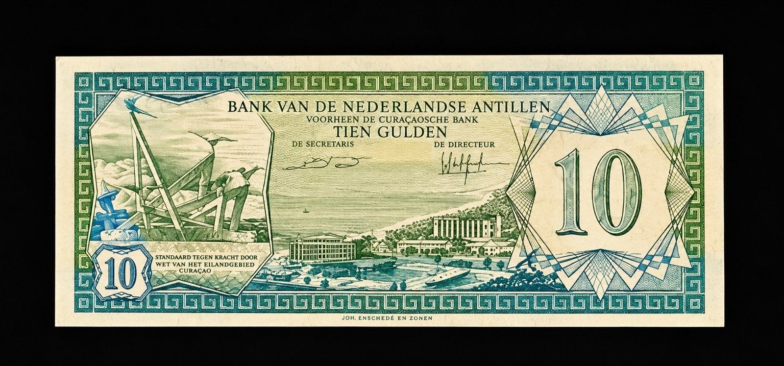 Nederlandse Antillen 10 gulden 1984 UNC, Ophalen of Verzenden, 10 gulden, Los biljet