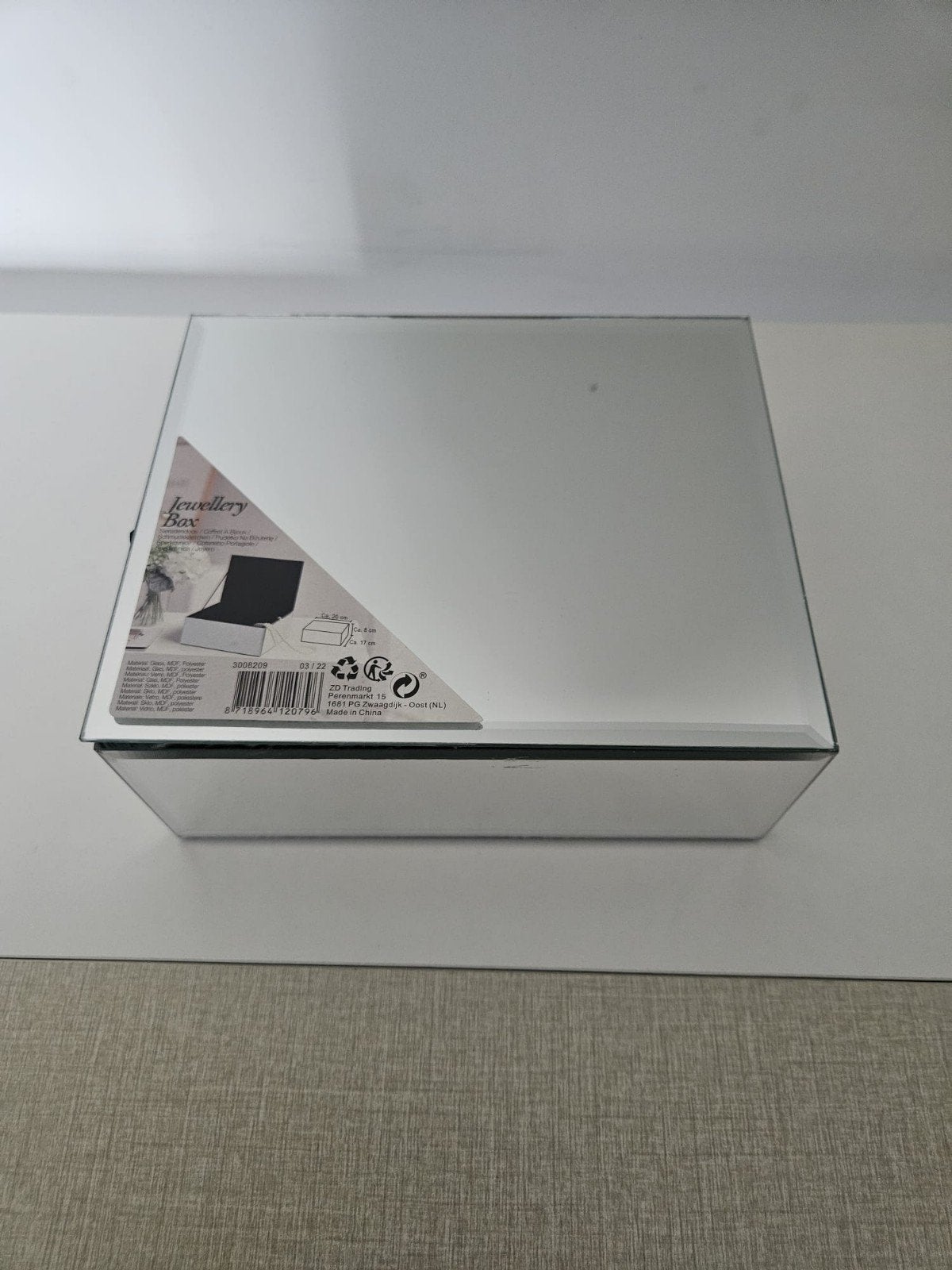 Spiegel sieraden doos, Ophalen, Nieuw, Overige materialen