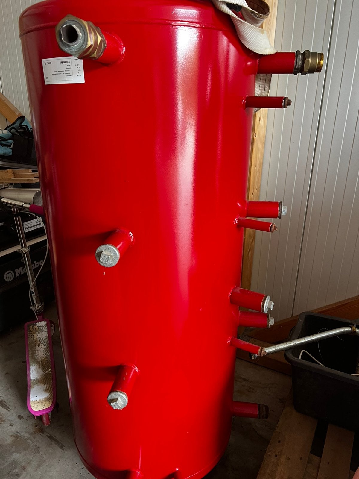 Kpb 500-150 buffervat en toebehoren, Doe-het-zelf en Verbouw, Geisers en Boilers, Zo goed als nieuw, Boiler, 100 liter of meer