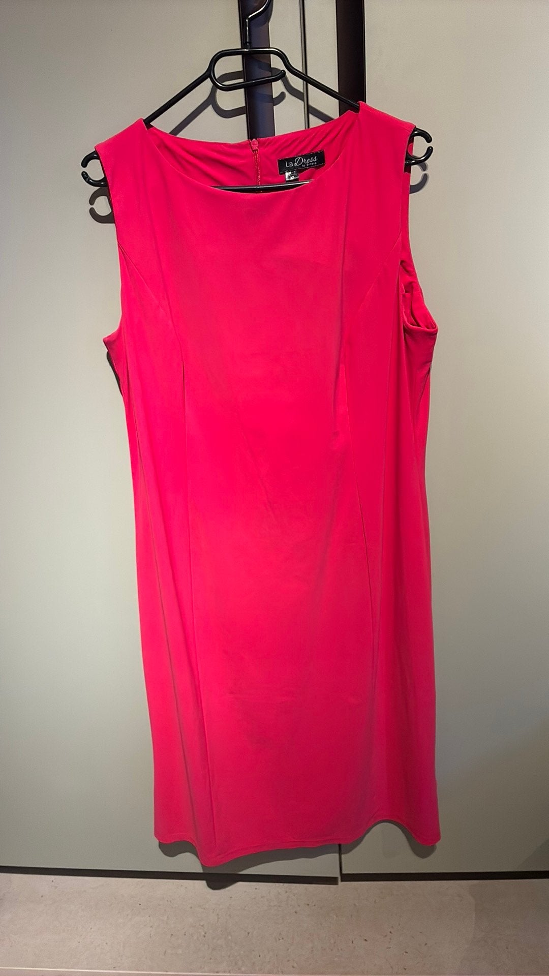 LaDress Gloria XL ZGAN jurk travelstof mouwloos pink, Kleding | Dames, Ophalen of Verzenden, Zo goed als nieuw, Maat 46/48 (XL) of groter