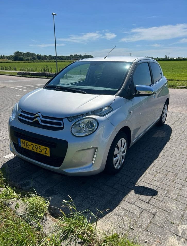 Citroën C1 1.0 VTi Airscape 68PK S&S 5D 2017 Grijs, Auto's, Voorwielaandrijving, Stof, Start-stop-systeem, Euro 6