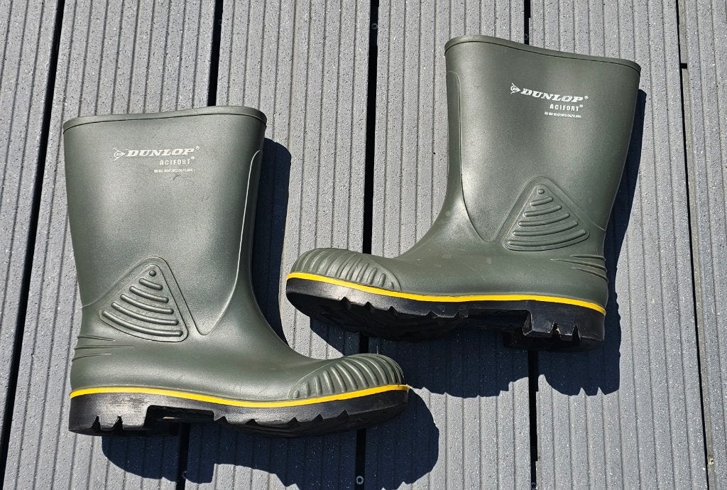Dunlop Acifort kuitlaar s maat 42 (8) - groen, Ophalen of Verzenden, Zo goed als nieuw, Laarzen, Dunlop