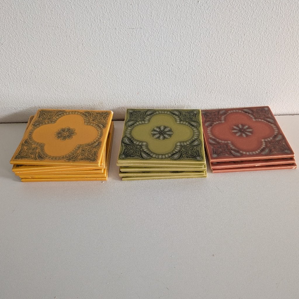 14 oude vintage retro tegeltjes wandtegeltjes Laufen suisse, Huis en Inrichting, Ophalen of Verzenden, Gebruikt, Steen/keramiek