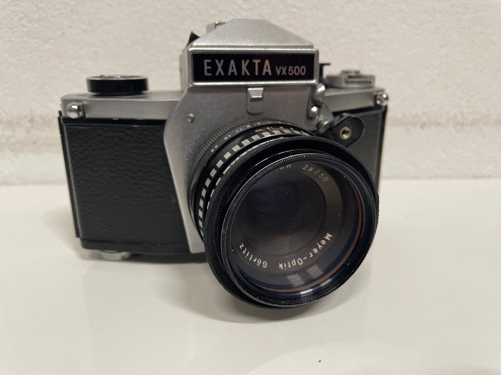 Exakta VX500 Spiegelreflexcamera met Meyer-Optik Görlitz len, Ophalen of Verzenden, Gebruikt, Spiegelreflex, Overige Merken