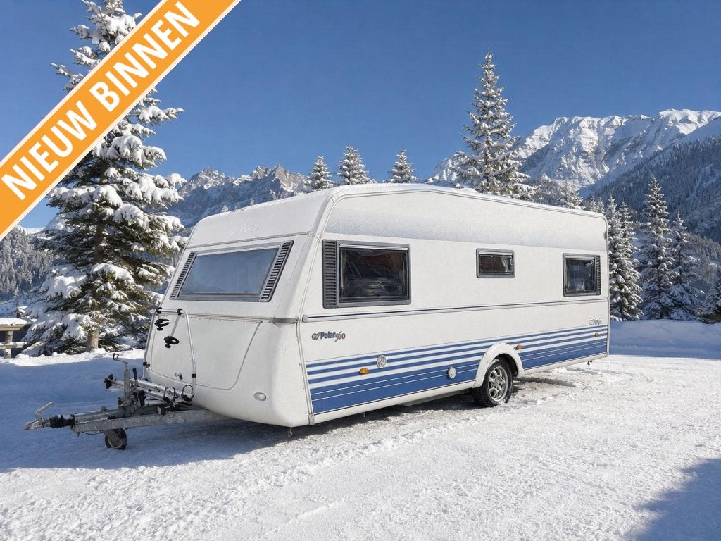 Polar 560 CTH bj.2004, fransbed, zakluifel, wintercaravan!!!, Koelkast, Rondzit, Bedrijf, Overige typen