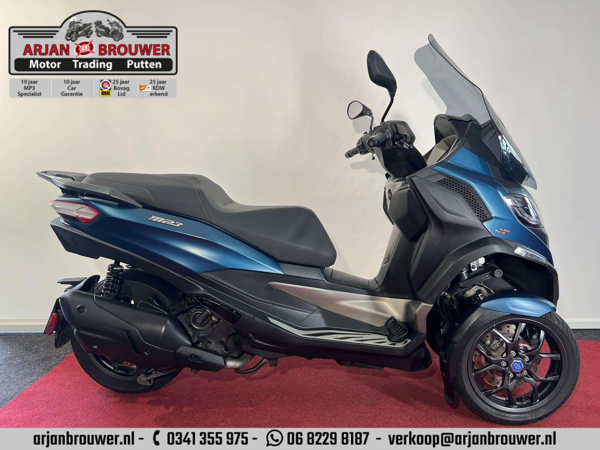 Piaggio 530 MP3 HPE Exclusive, Traction Control, Bedrijf, Piaggio Vespa B.V., Minervum 7272
4817 ZM  Breda, NL