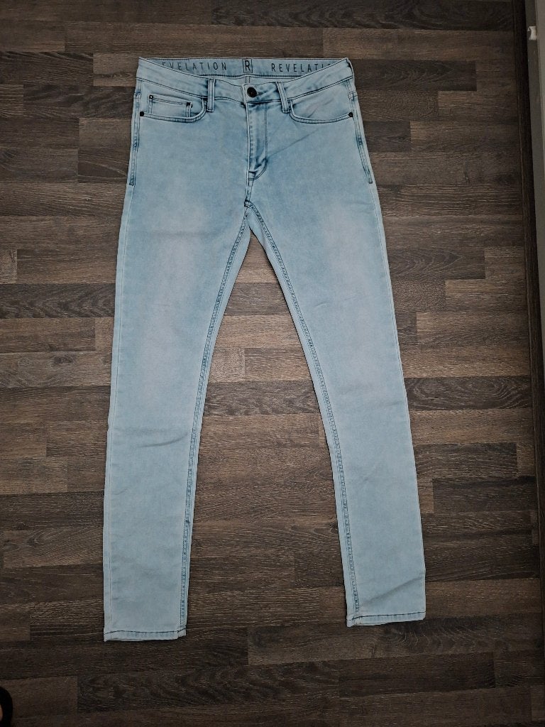 Z.g.a.n! Heren jeans Revelation maat W 32/ L 34, Blauw, W32 (confectie 46) of kleiner, Ophalen of Verzenden, Zo goed als nieuw
