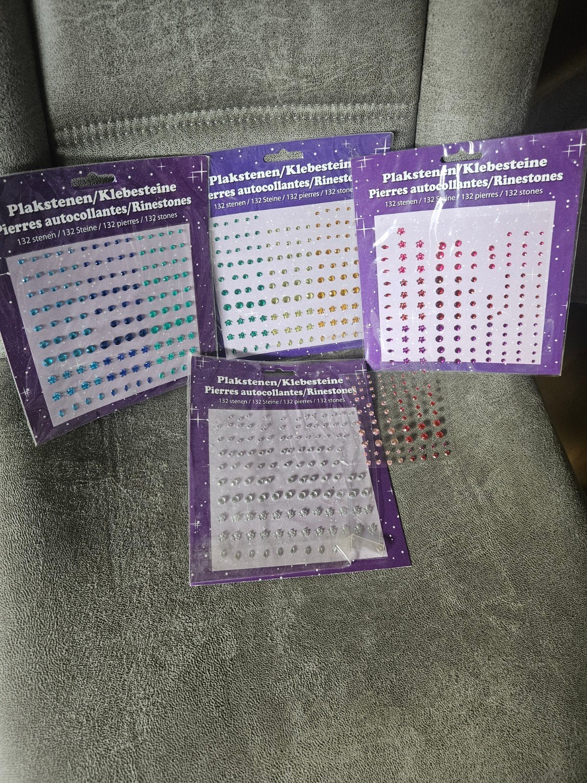 Grote collectie plakstenen / strass steentjes, Ophalen of Verzenden