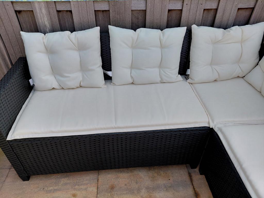 In nieuwstaat: loungeset / tuinset incl. alle kussens, Ophalen, Bank