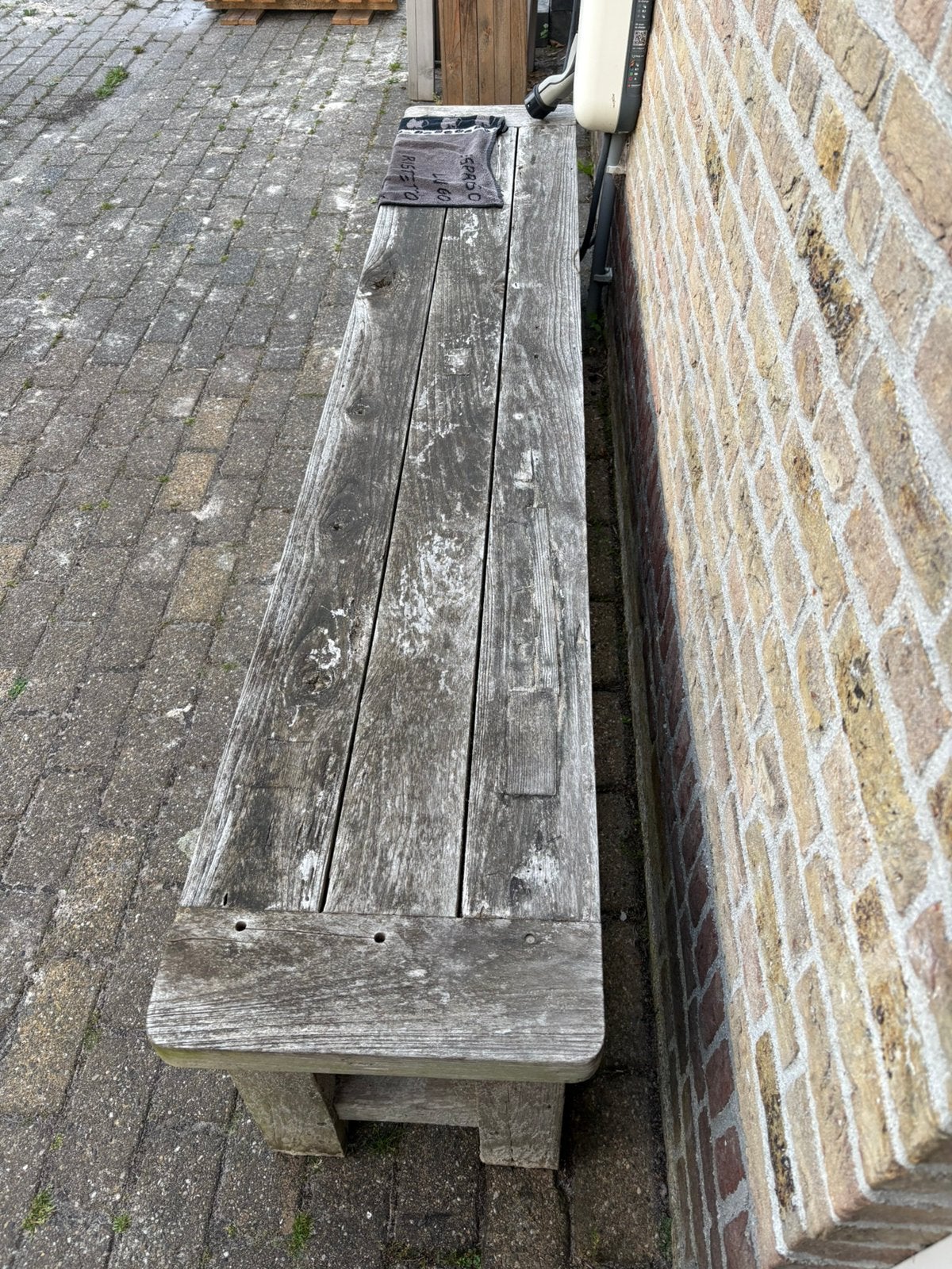 Gratis tuinbank 240 cm lang, Tuin en Terras, Terrasdelen en Vlonders, Ophalen, Zo goed als nieuw, Hout