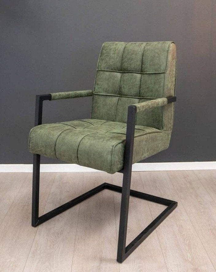 Eetkamerstoelen, Missouri groen, Huis en Inrichting, Fauteuils, Ophalen, Nieuw, 75 tot 100 cm, Stof