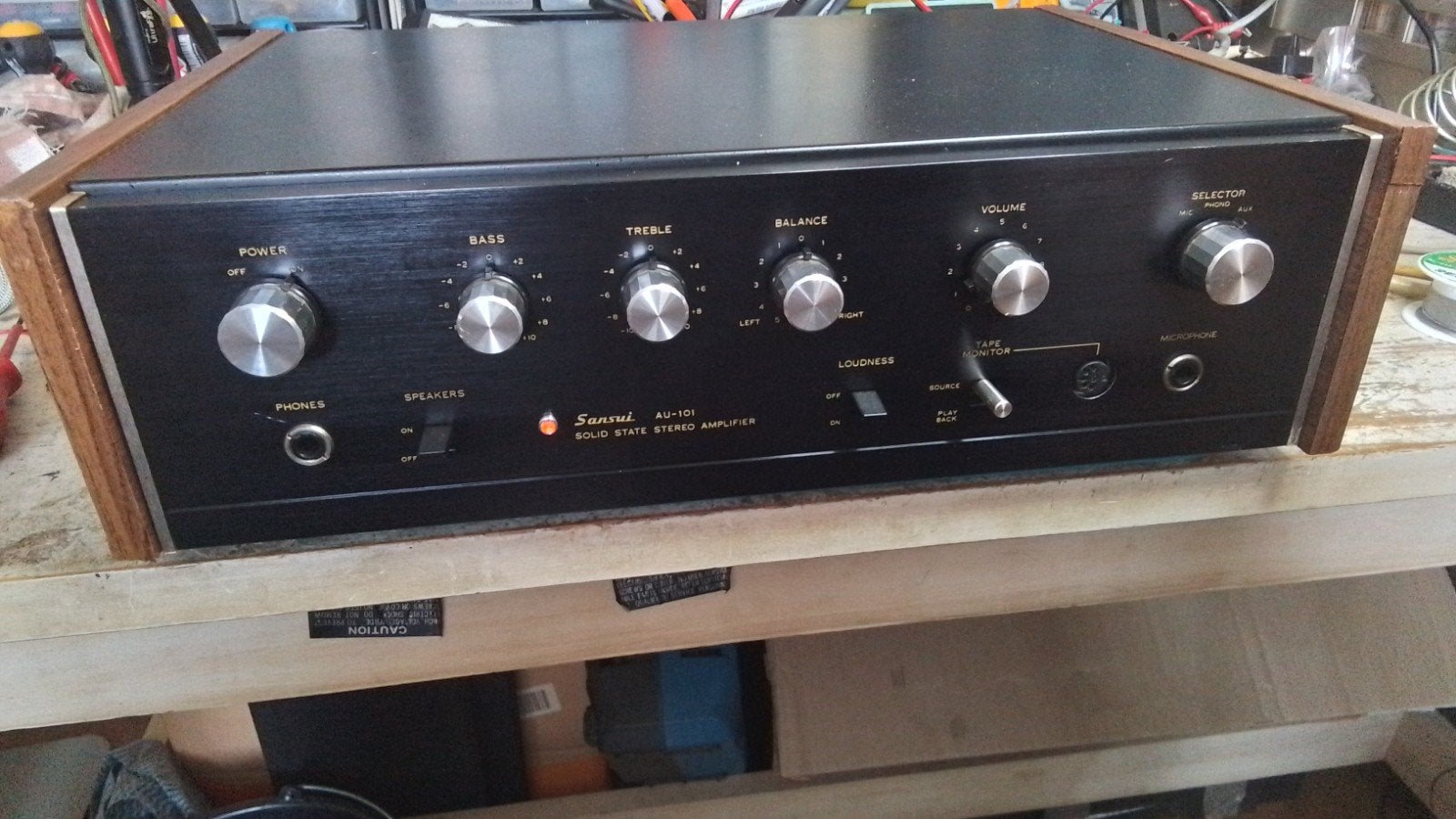 SANSUI AU-101 Solid State Stereo Versterker (1973-74), Gebruikt, Ophalen, Overige merken, Minder dan 60 watt