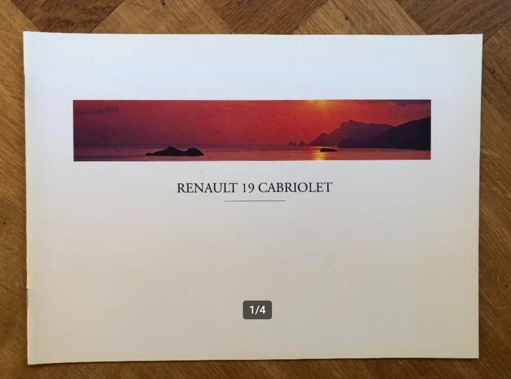 Renault 19 Cabriolet folder 1993, Verzenden, Renault, Nieuw, Renault
