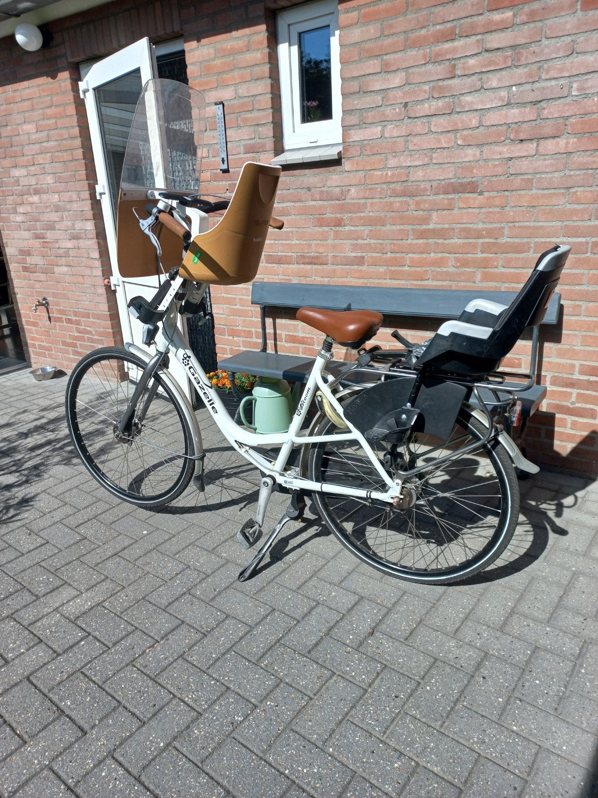 Te koop Hele nette gazelle bloom mama fiets, Fietsen en Brommers, Fietsen | Dames | Moederfietsen, Ophalen, 2 zitjes, Zo goed als nieuw