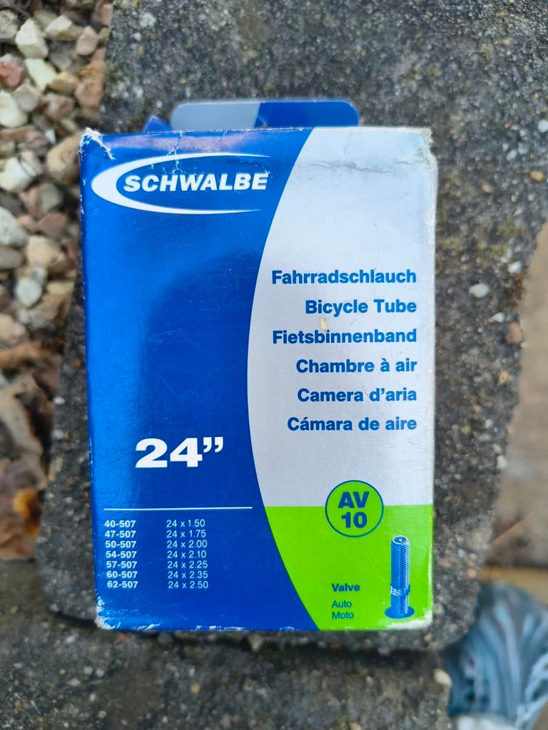 Schwalbe MTB Binnenband 24" met Auto Ventiel (AV10), Ophalen of Verzenden, Nieuw, 20 inch of meer