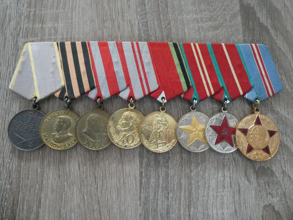 Usser medaille set., Ophalen of Verzenden, Landmacht, Overige gebieden, Lintje, Medaille of Wings