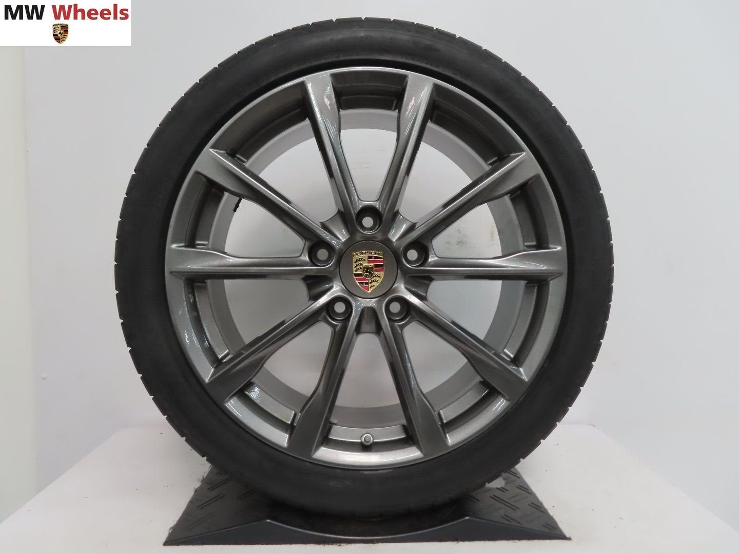 Porsche 19 inch velgen Boxster 982 Cayman 718 zomerbanden, Gebruikt, -, -, Banden en Velgen