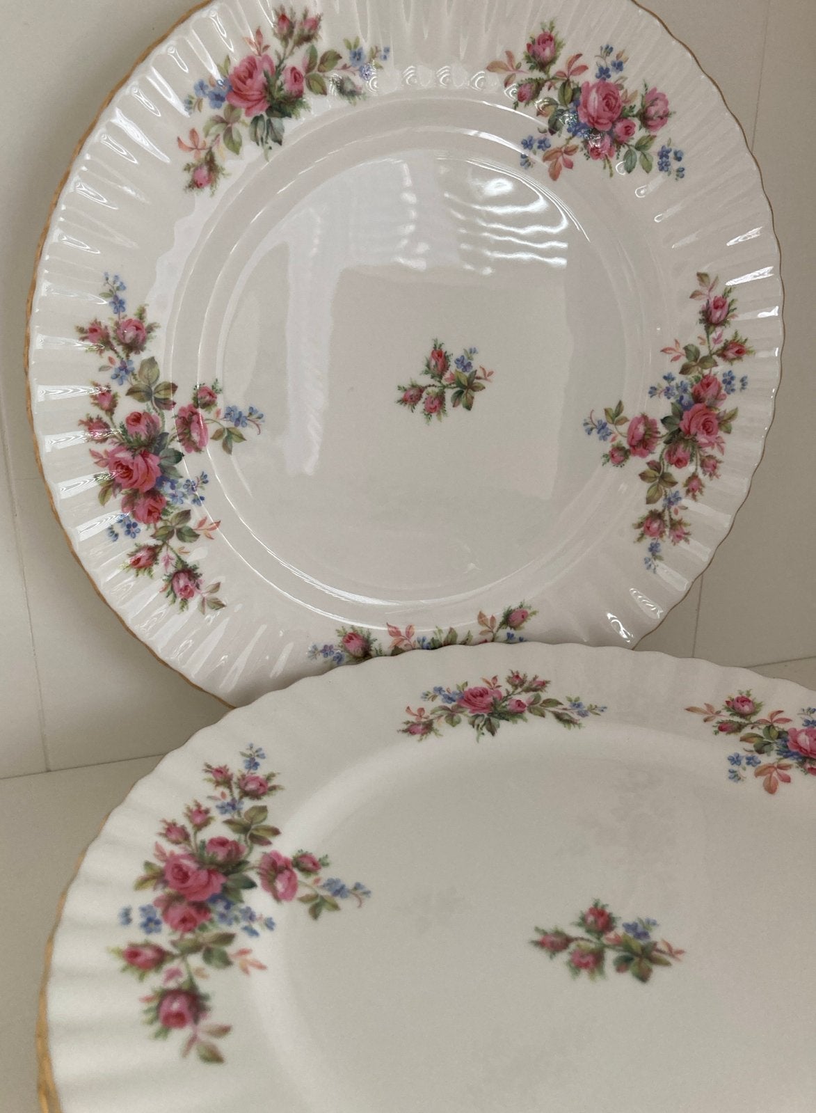 Royal Albert Moss Rose set van 4 diner borden, Verzenden