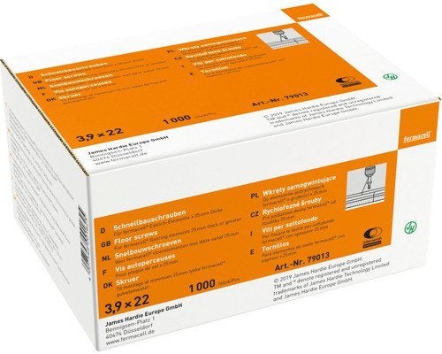 2 doosjes Fermacell Snelbouwschroeven 3.9x22 mm - 1000 stuks, Ophalen, Nieuw, Minder dan 50 mm, Schroeven