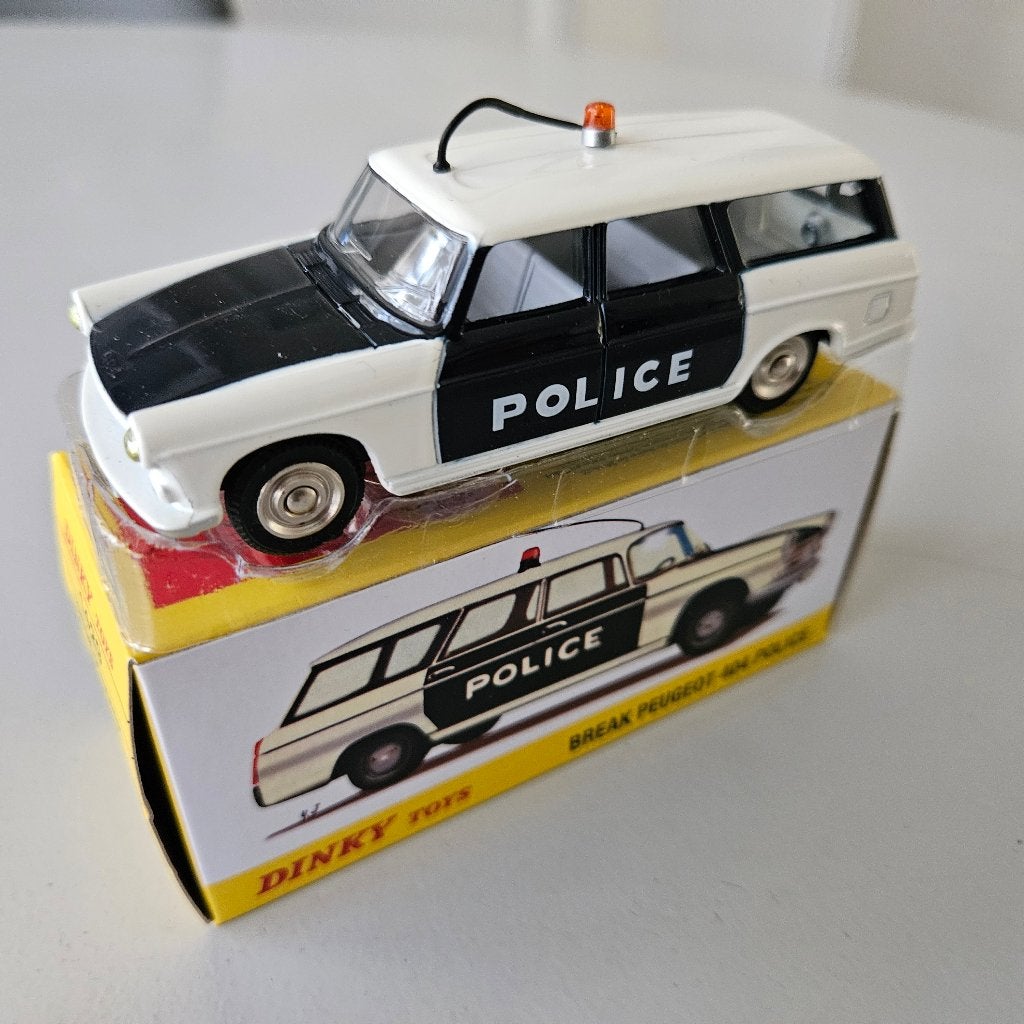 DINKY TOYS/ATLAS: PEUGEOT 404 BREAK POLICE  #1429, Ophalen of Verzenden, Nieuw, Auto, Dinky Toys