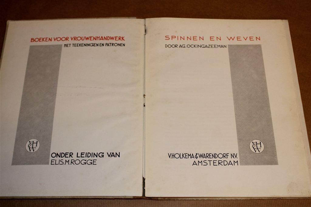 Spinnen en Weven — Vintage Handwerkboek [1935], Ophalen of Verzenden, Gelezen, Overige onderwerpen