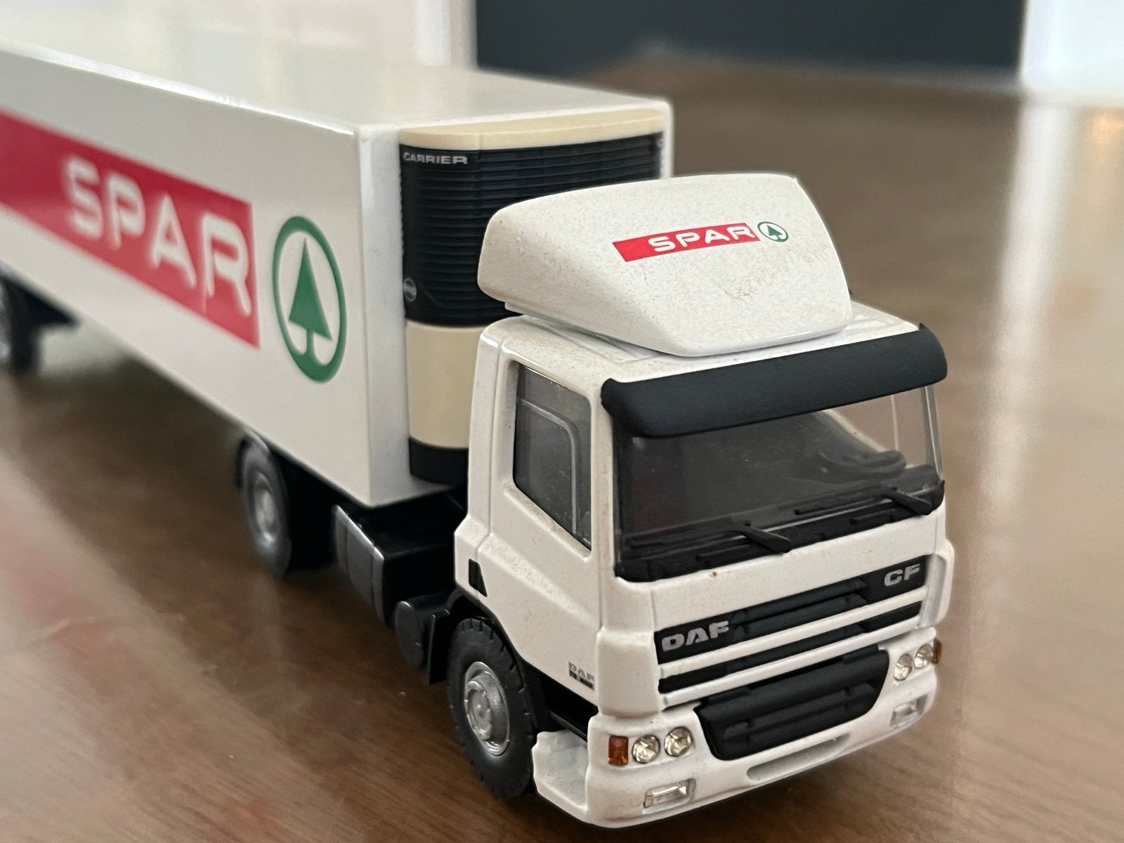Lion Toys DAF CF Spar Vrachtwagen met Oplegger 1:50, Ophalen of Verzenden, Zo goed als nieuw, Bus of Vrachtwagen, Lion Toys