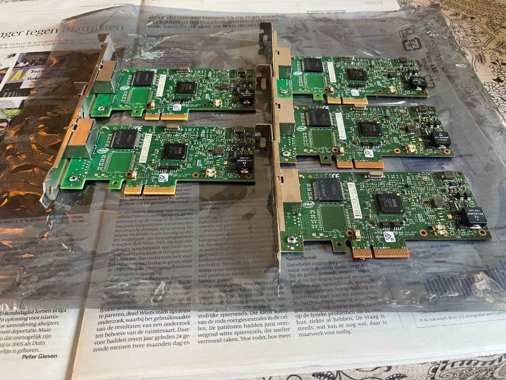 Dual Port Intel Ethernet Server Adapter I350-T2, Ophalen, Gebruikt, Intern, Intel