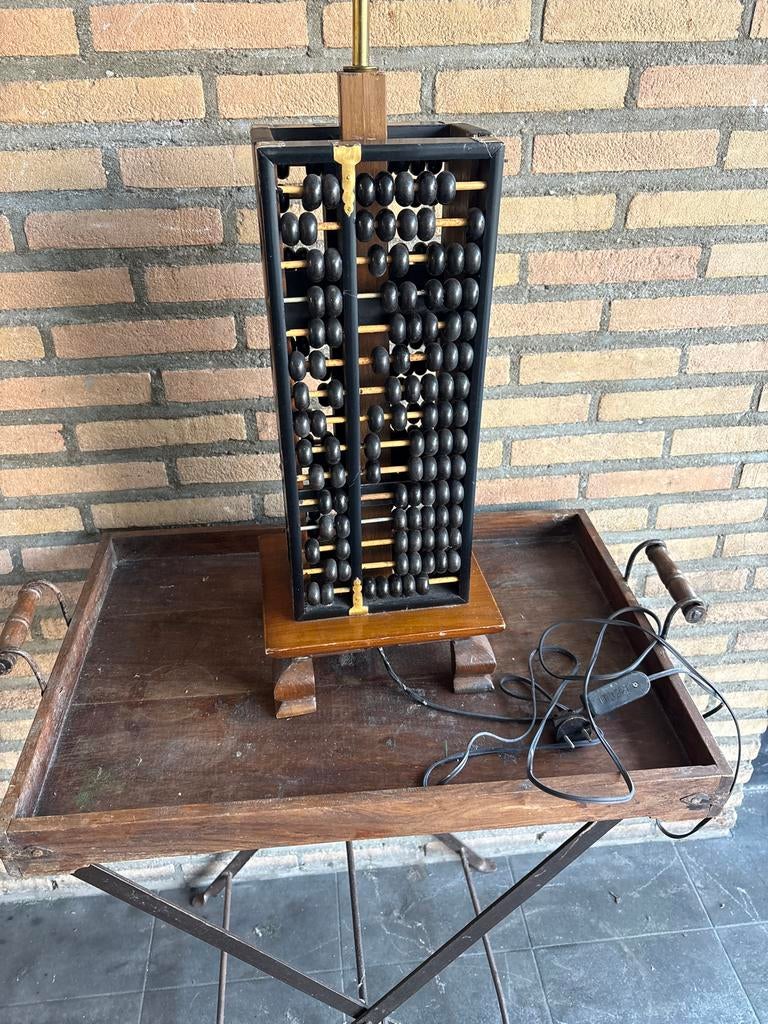 Unieke Abacus Tafellamp - Vintage Decoratie, Ophalen