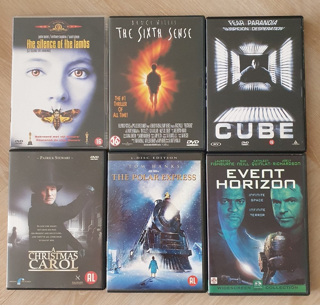 6 DVD's - Thriller, Sci-Fi & Cult horror, Vanaf 16 jaar, Ophalen of Verzenden, Gebruikt, Cult