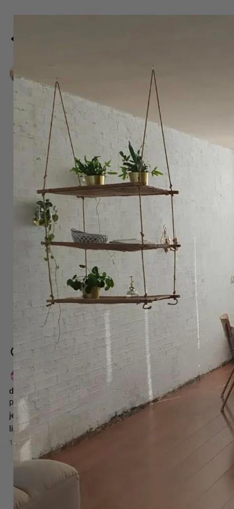 Leuke hangplanken van touw, Ophalen