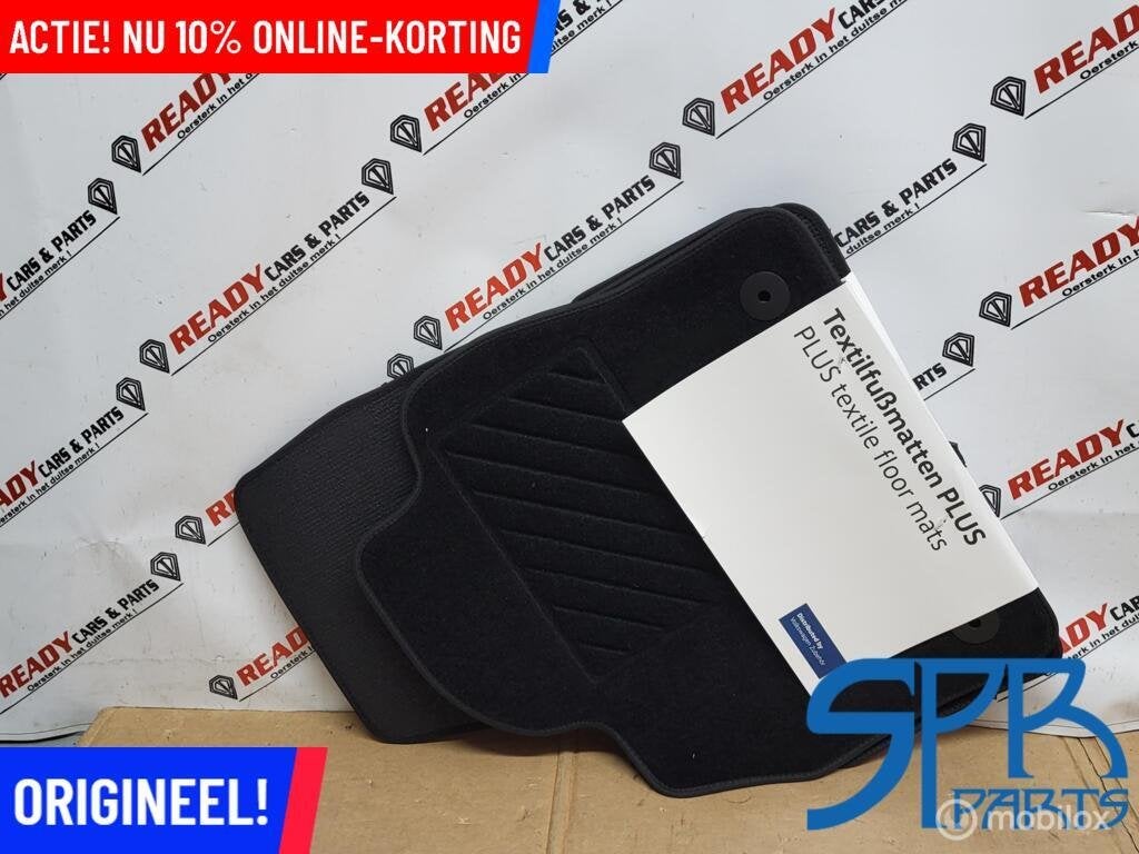 Matten set PLUS TEXTILE zwart Polo AW1 2G TAIGO 2G1061404A, Volkswagen, Nieuw, Ophalen of Verzenden, Volkswagen