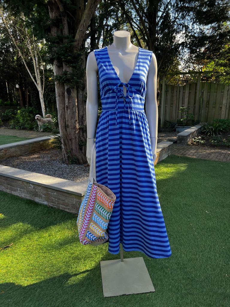 FRNCH jurk nieuwe collcectie mt S met kaartje- TIEN op Insta, TIEN concepts, -, Blauw, -
