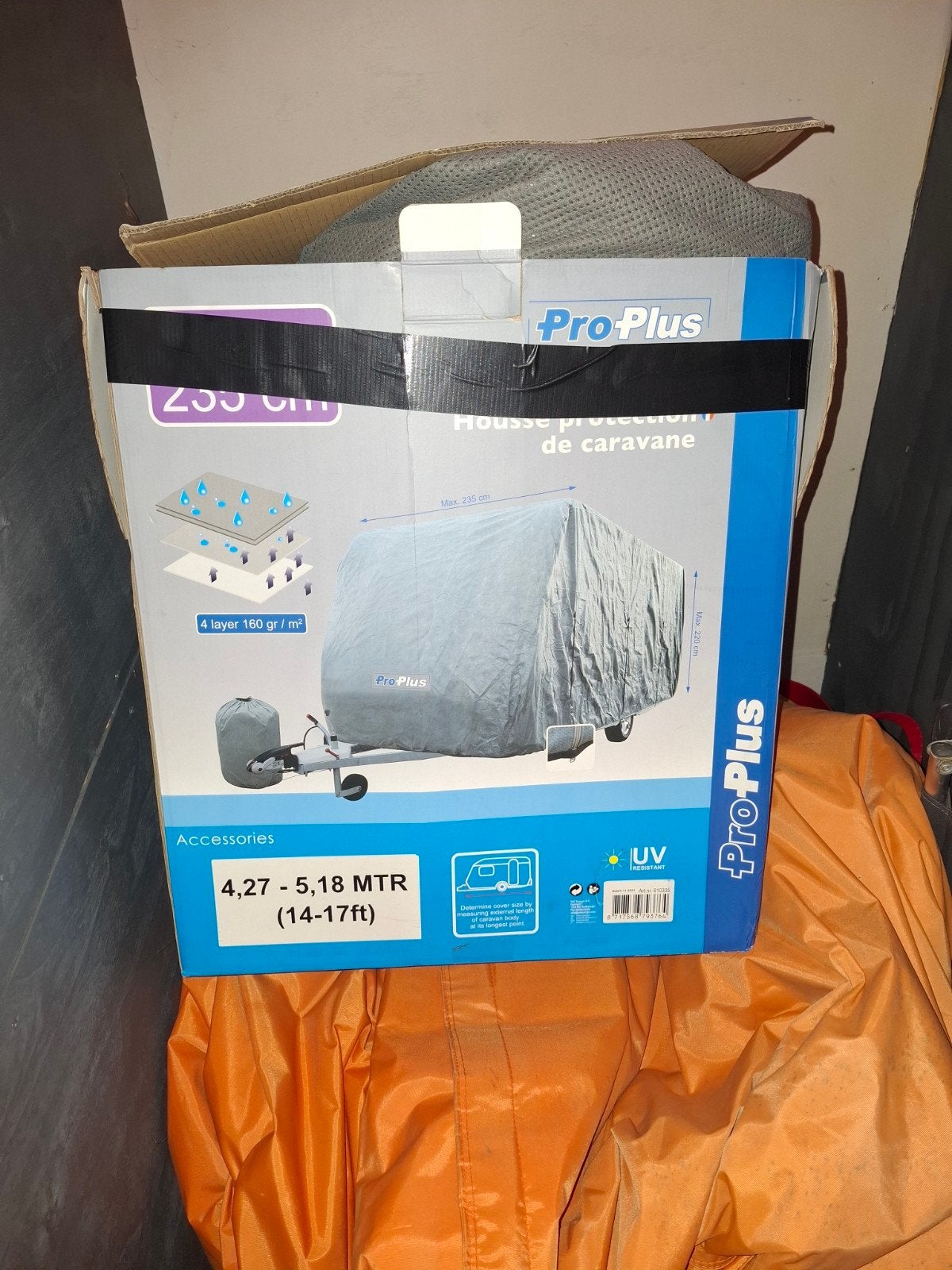 ProPlus Caravanhoes 4.27 - 5.18 MTR (14-17FT), Ophalen, Zo goed als nieuw