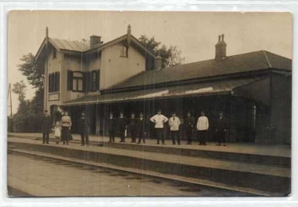prachtige fotokaart Station Heer Hugowaard, Ophalen of Verzenden, 1920 tot 1940, Ongelopen, Noord-Holland