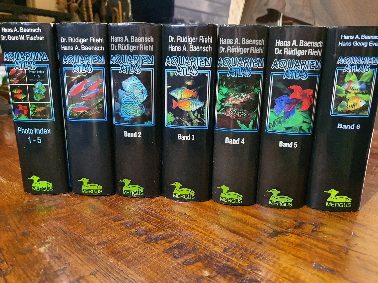 Mergus Aquarium Atlas deel 1 t/m 6 + foto index., Ophalen of Verzenden, Zo goed als nieuw