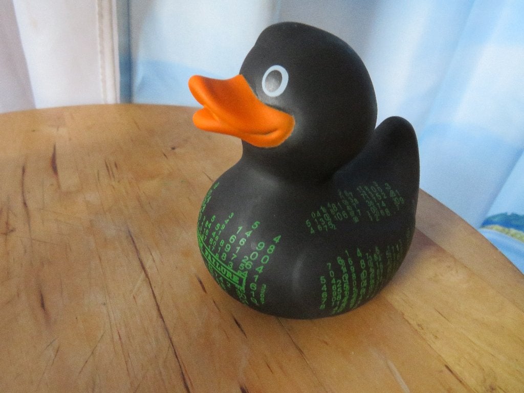 1 system failur zwarte duckiewonderland  badeend, Ophalen of Verzenden, Nieuw, Zwart, Kunststof