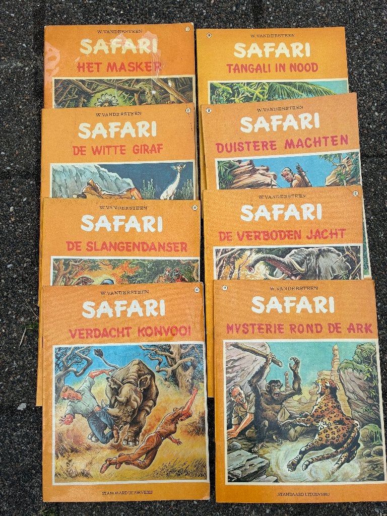 LOSSE VERKOOP; Safari(Vandersteen) , div. delen , zie foto's, Meerdere stripboeken, Ophalen of Verzenden, Zo goed als nieuw, Willy Vandersteen