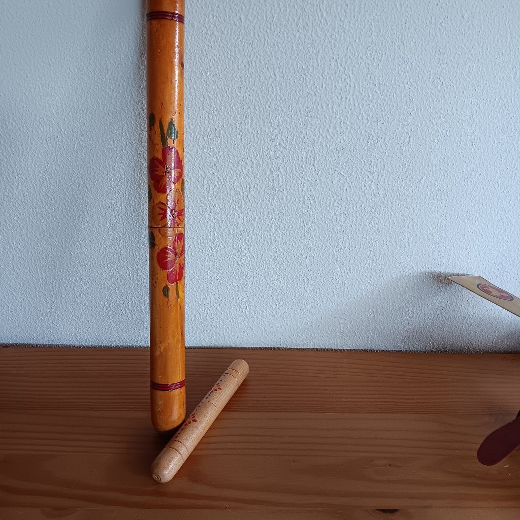 Vintage breinaalden/ en haaknaaldenkoker met naalden, Ophalen of Verzenden, Overige typen