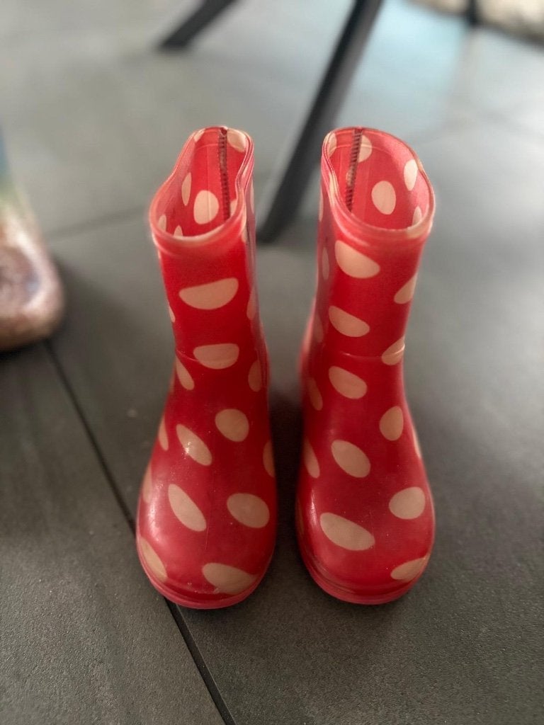Hema regenlaarzen maat 25 in goede staat, Meisje, Nieuw, Ophalen of Verzenden, Laarzen