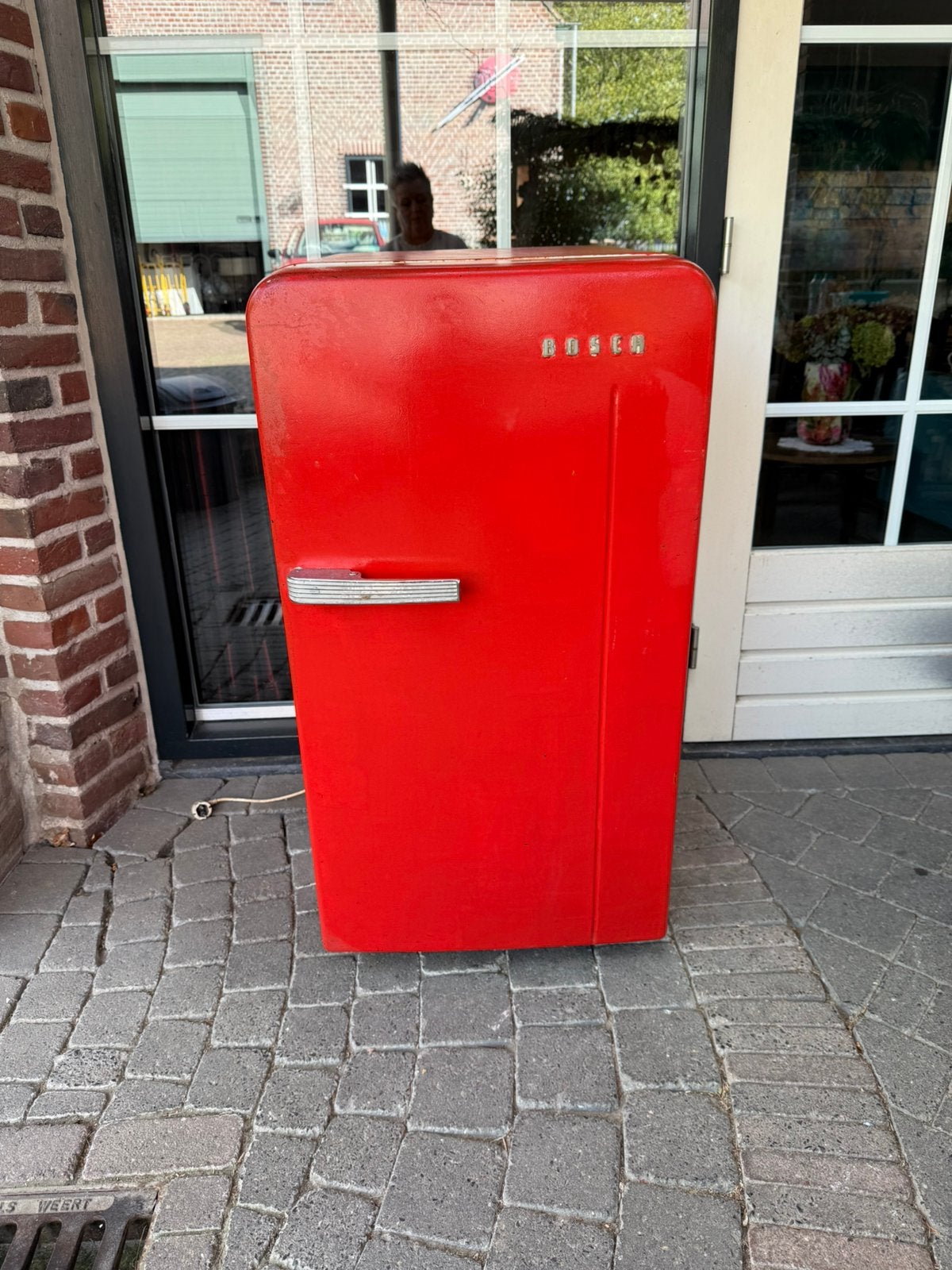 Vintage Bosch koelkast, Witgoed en Apparatuur, Minder dan 75 liter, Ophalen, Gebruikt, Met vriesvak