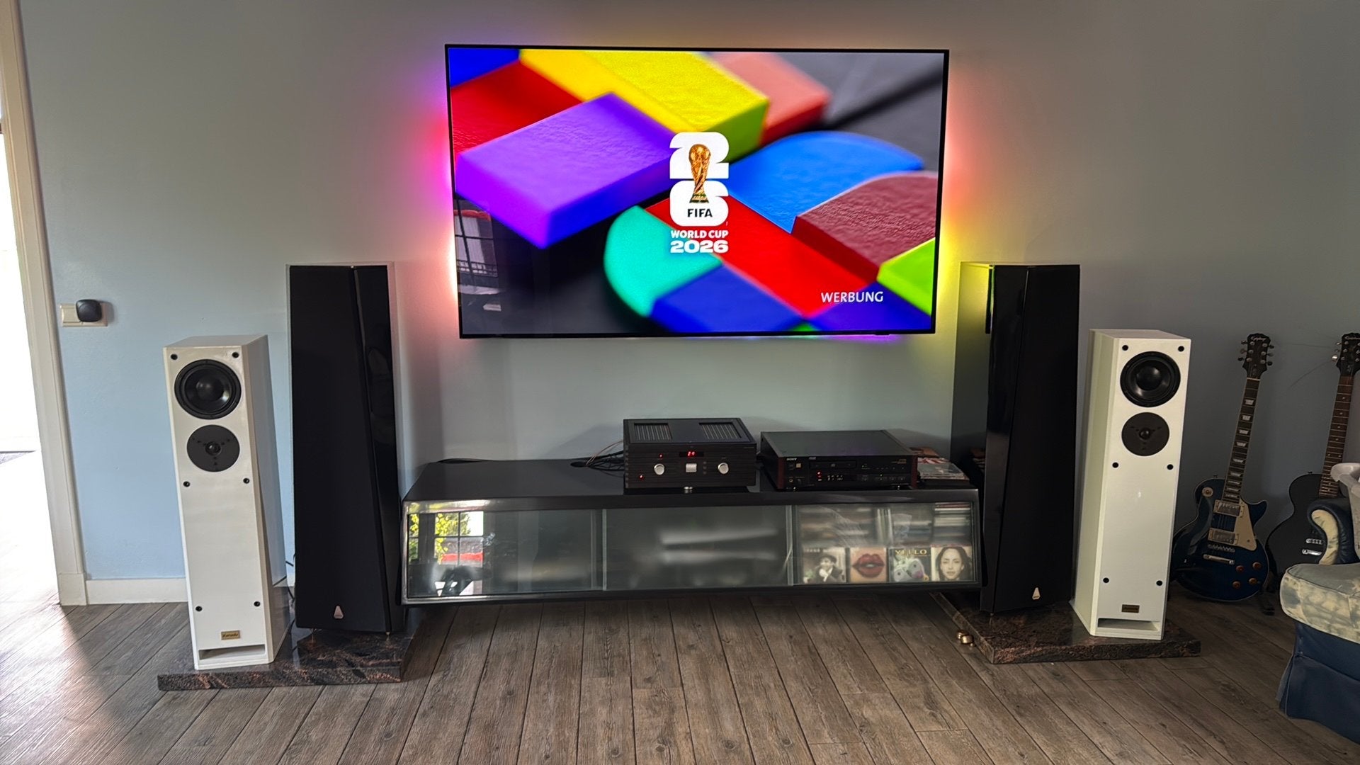 Xanadu DS17E-2 In zeldzaam WIT Met de geweldige Esotar T330D, Audio, Tv en Foto, Luidsprekers, Zo goed als nieuw, Front, Rear of Stereo speakers