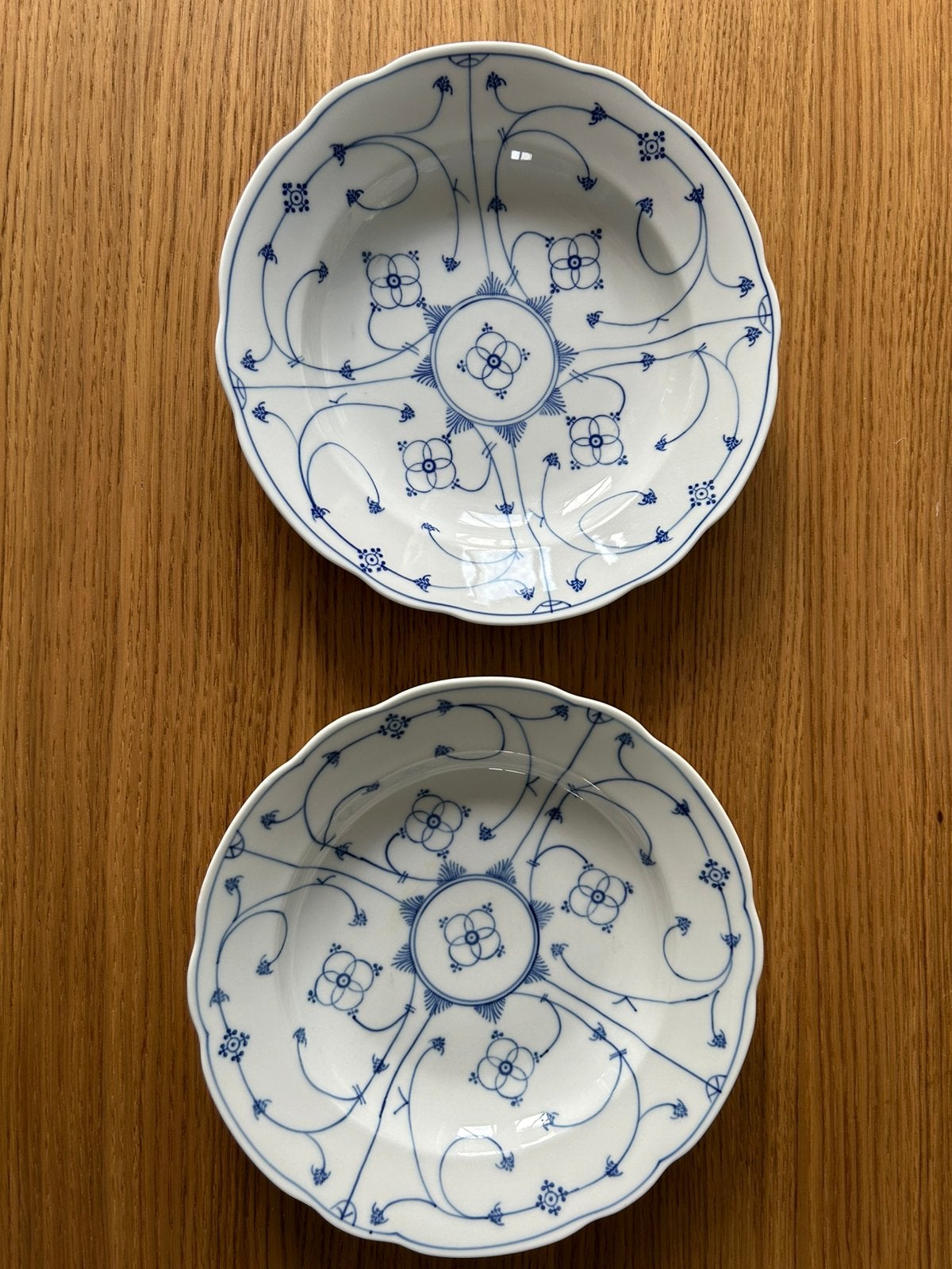 Diepe borden Blau Saks Moschendorf Bavaria, Ophalen