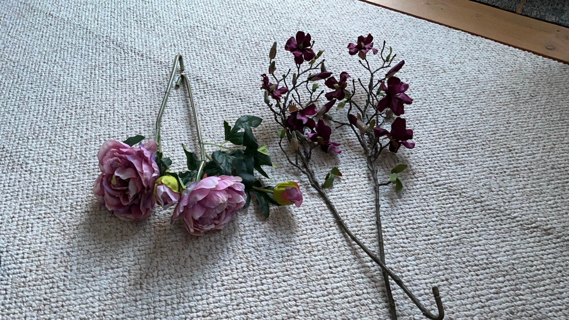 Kunstbloemen, Ophalen, Paars, Zo goed als nieuw, Overige materialen