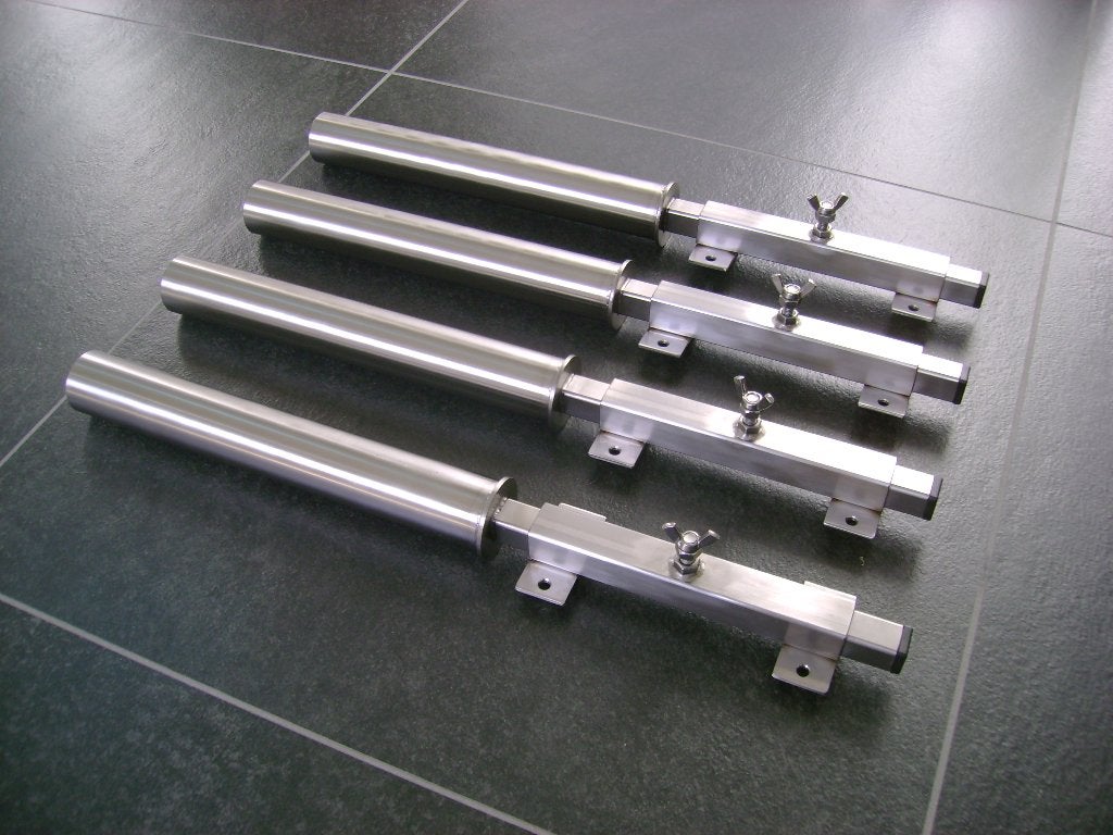 Nieuw, degelijke meerval steunen rvs tbv rubberboot., Ophalen of Verzenden, Nieuw, Overige typen