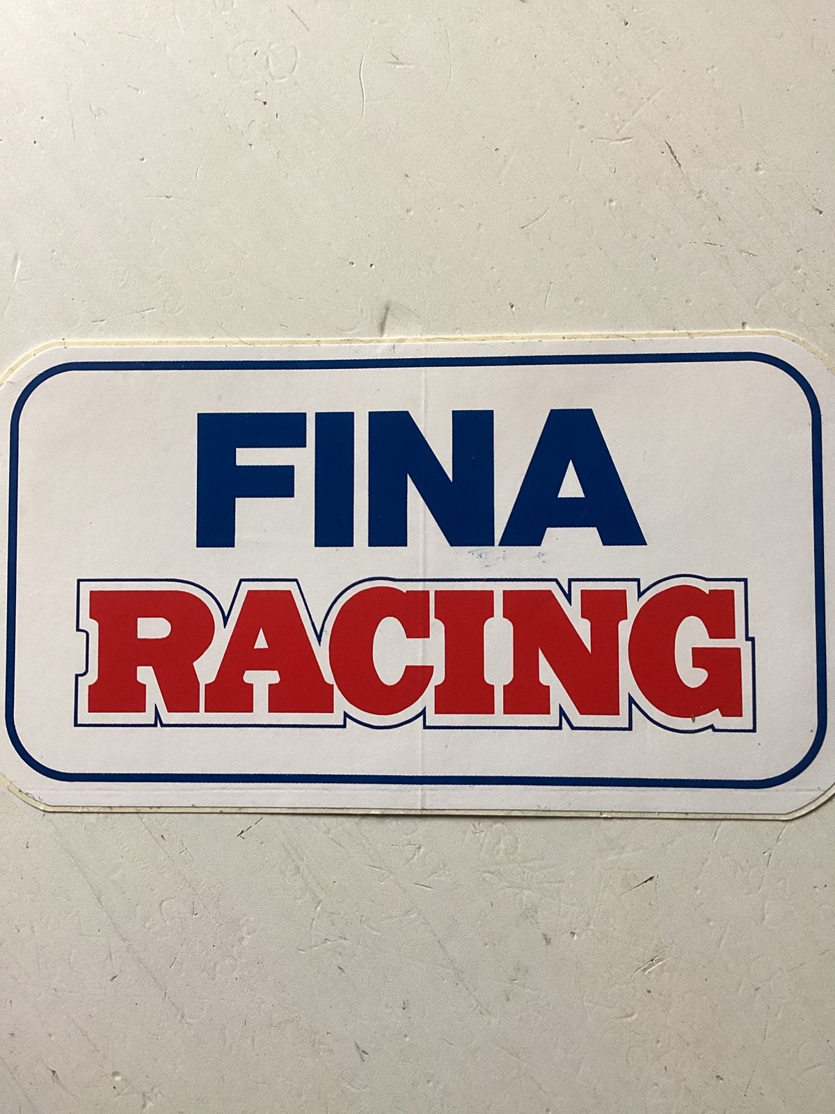Sticker Fina Racing, Verzenden, Zo goed als nieuw, Sport